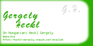 gergely heckl business card